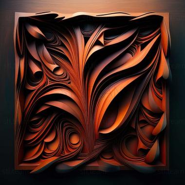 3D model abstract painting (STL)